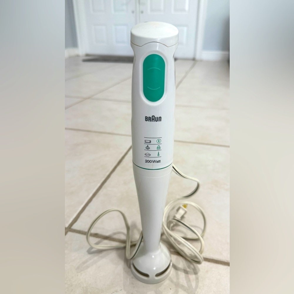 Braun White and Green Hand Blender
